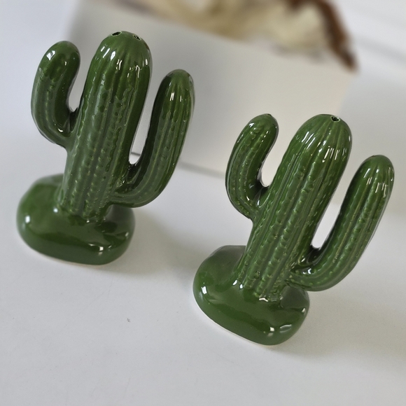 Vintage Ceramic Cactus Salt & Pepper Shakers- New - Picture 7 of 10